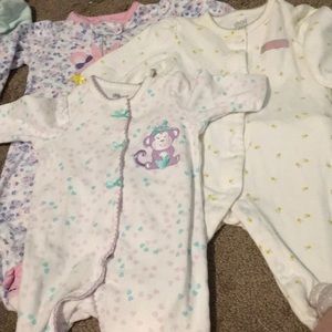 3 infant onesies pajamas
